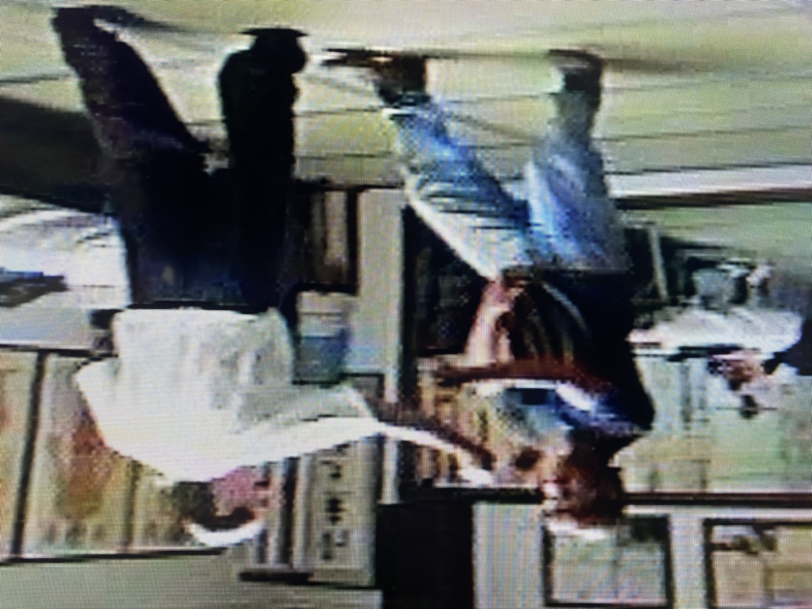 Greg Morris practicing with Professor Jerry Alan Johnson in the early 1990s